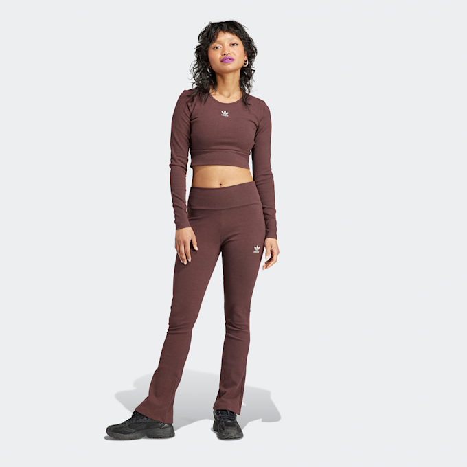 adidas Originals Essentials Rib Flared Leggings braun 23187 5