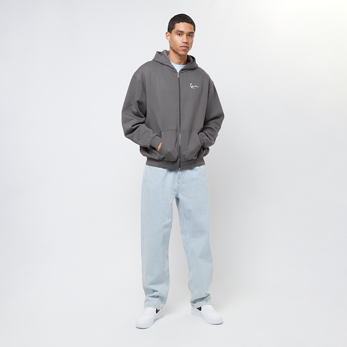 Karl Kani Chest Signature Essential Zip Hoodie grau 23204 4