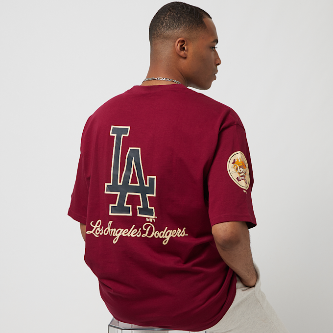 New Era MLB Large Logo Oversize Tee Los Angeles Dodgers rosso 23292 1
