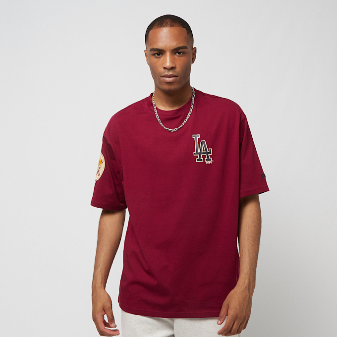 New Era MLB Large Logo Oversize Tee Los Angeles Dodgers rouge 23292 2