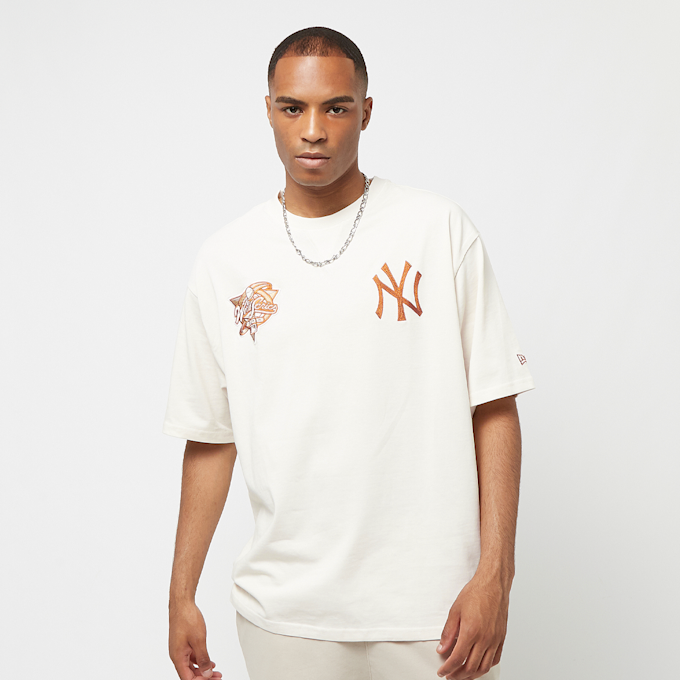 New Era MLB Yankees World Series Back Wordmark Oversize Tee beige 23305 2