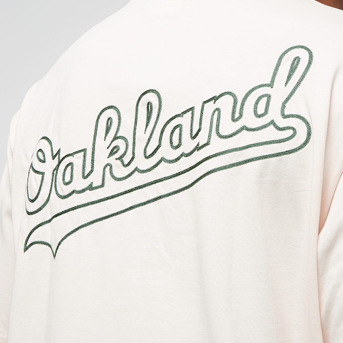 New Era MLB Oakland World Series Back Wordmark Oversized Tee bege 23309 5