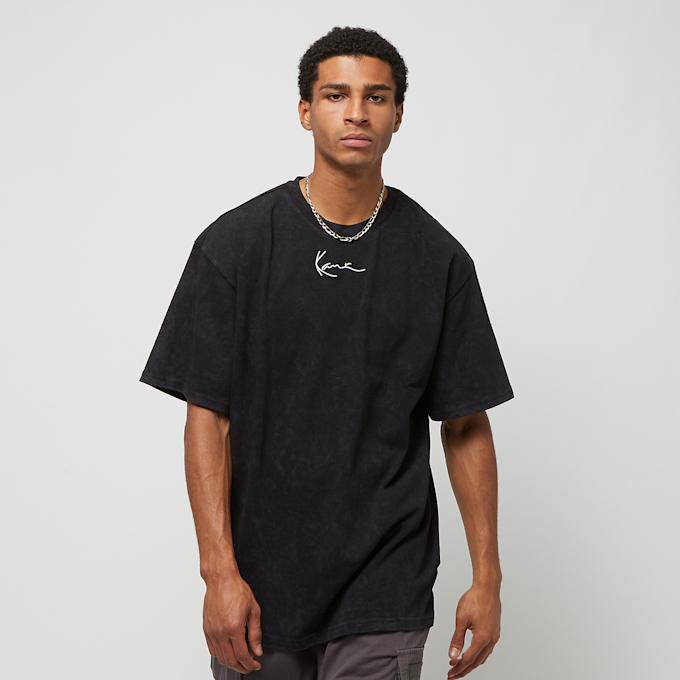 Karl Kani Small Signature Washed Heavy Jersey Wolf Tee nero 23607 2