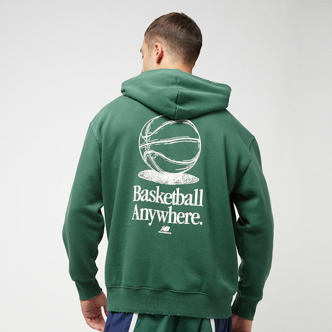 New Balance Hoops Fleece Hoodie vert 23652 1