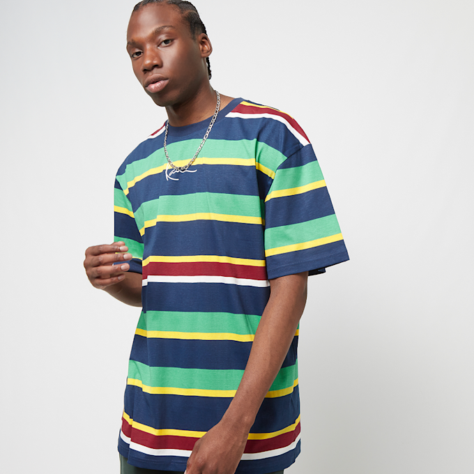 Karl Kani Small Signature Stripe Tee niebieski 23660 1