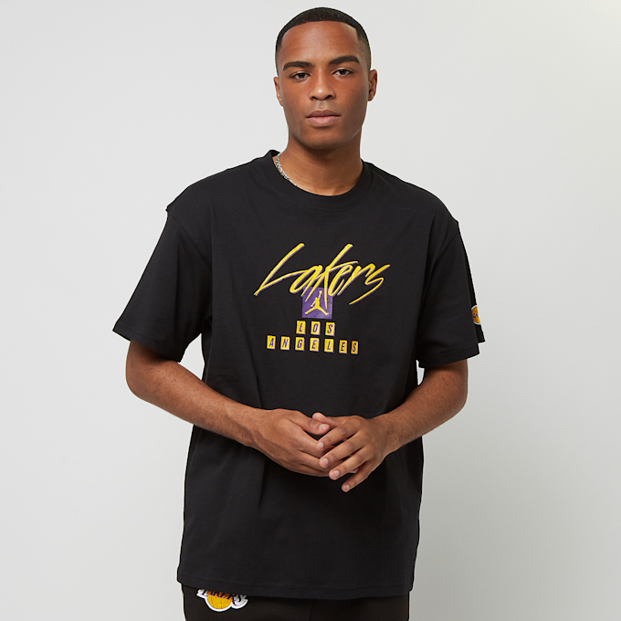 Jordan NBA Los Angeles Lakers Courtside Statement M90 Shortsleeve Tee preto 23679 1