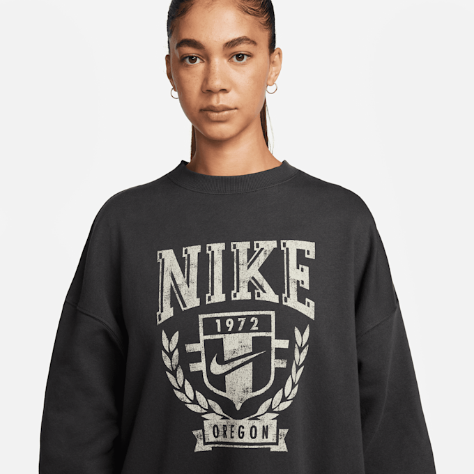 Nike Sportswear Oversized Fleece Crew-Neck Sweatshirt crvena 23857 3