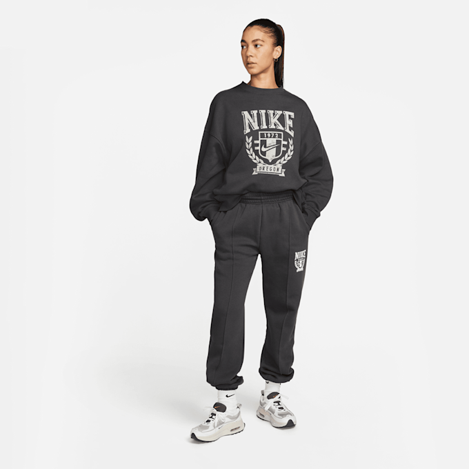 Nike Sportswear Oversized Fleece Crew-Neck Sweatshirt rosso 23857 4