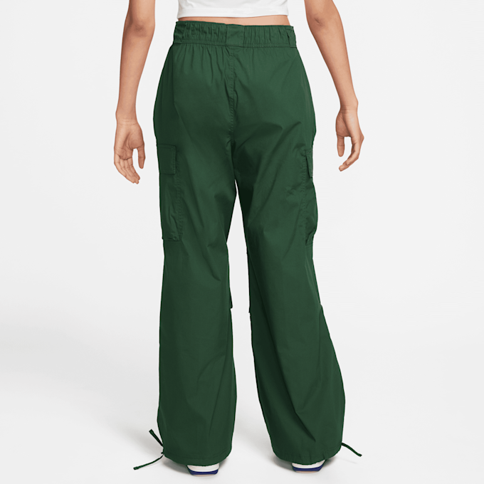 Nike   Sportswear Woven Loose Pants High-Waisted Swoosh zelena 23912 2