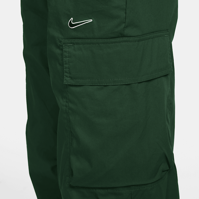 Nike   Sportswear Woven Loose Pants High-Waisted Swoosh zelena 23912 4