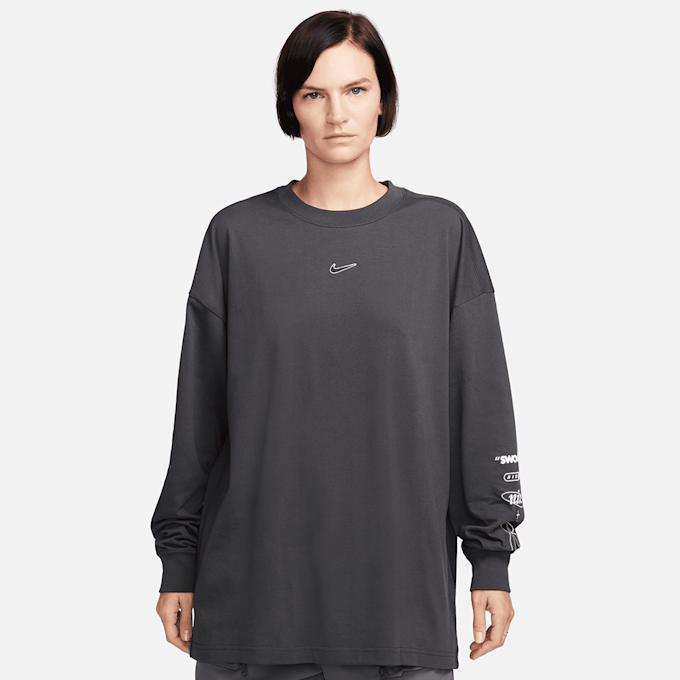 Nike Sportswear Long Sleeve T-Shirt Print grau 23914 1