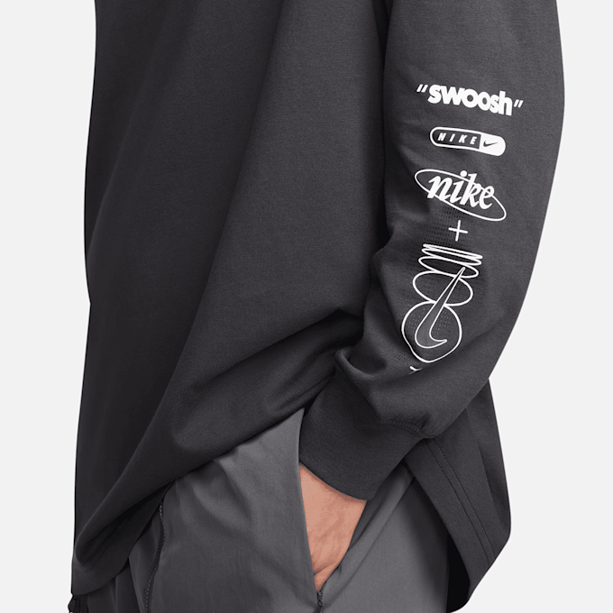 Nike Sportswear Long Sleeve T-Shirt Print grigio 23914 5