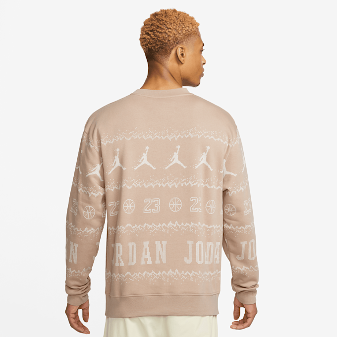 Jordan Essentials Holiday Fleece Crew beige 23923 2