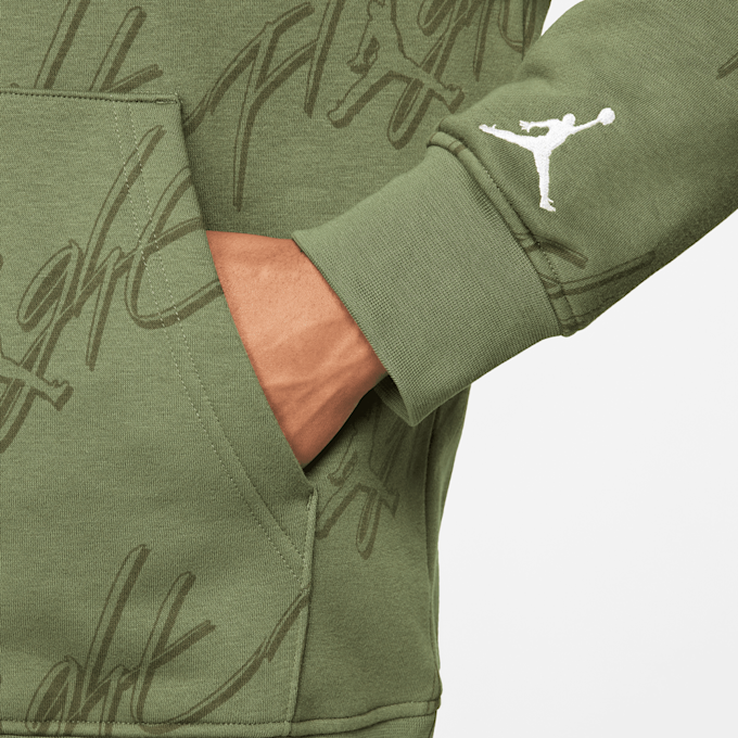 Jordan Essentials All Over Print Fleece Pullover grün 23928 3