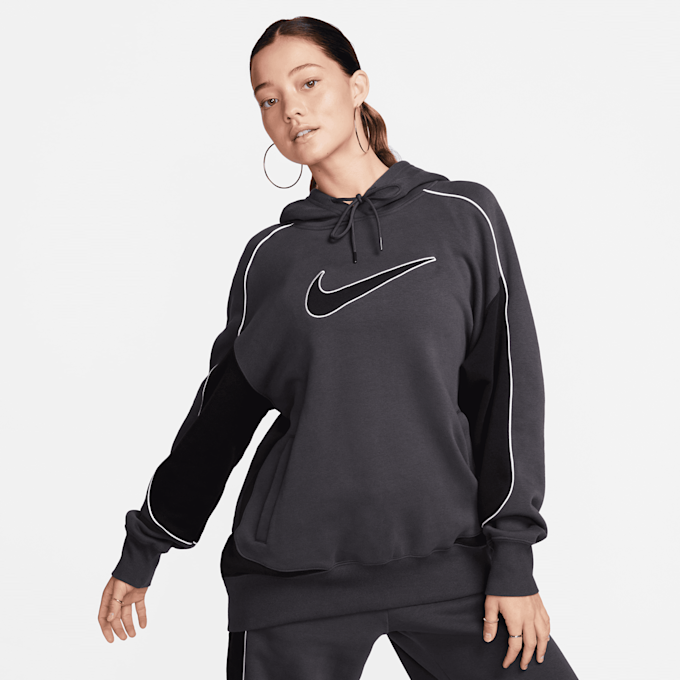 Nike Sportswear Fleece Oversized Pullover Swoosh rot 23933 1