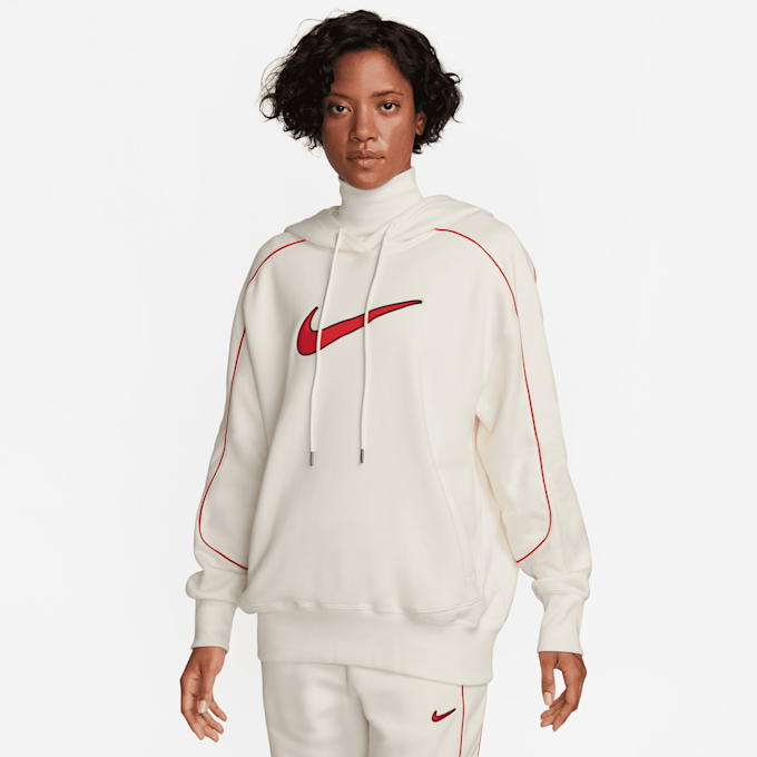 Nike Sportswear Oversized Fleece Pullover Swoosh bež 23934 1