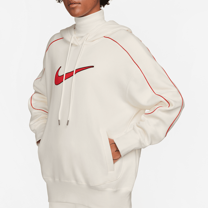 Nike Sportswear Oversized Fleece Pullover Swoosh bege 23934 7