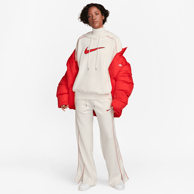 Nike Sportswear Oversized Fleece Pullover Swoosh bege 23934 9