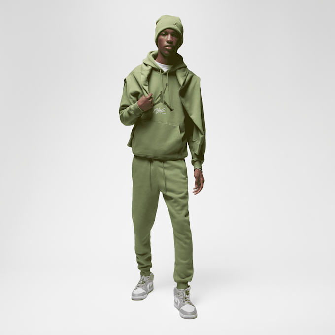 Jordan Essential Fleece Baseline Hoodie zelena 23963 6