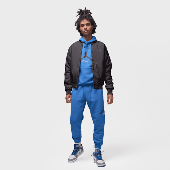 Jordan Essential Fleece Baseline Hoodie blau 23966 5