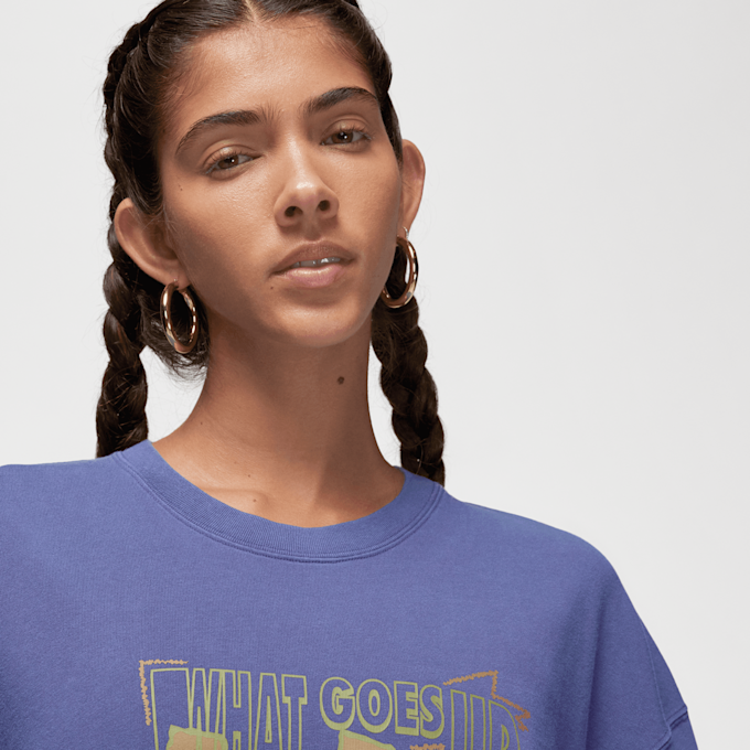 Nike   Oversized Short Sleeve Tee Heritage viola 24037 3