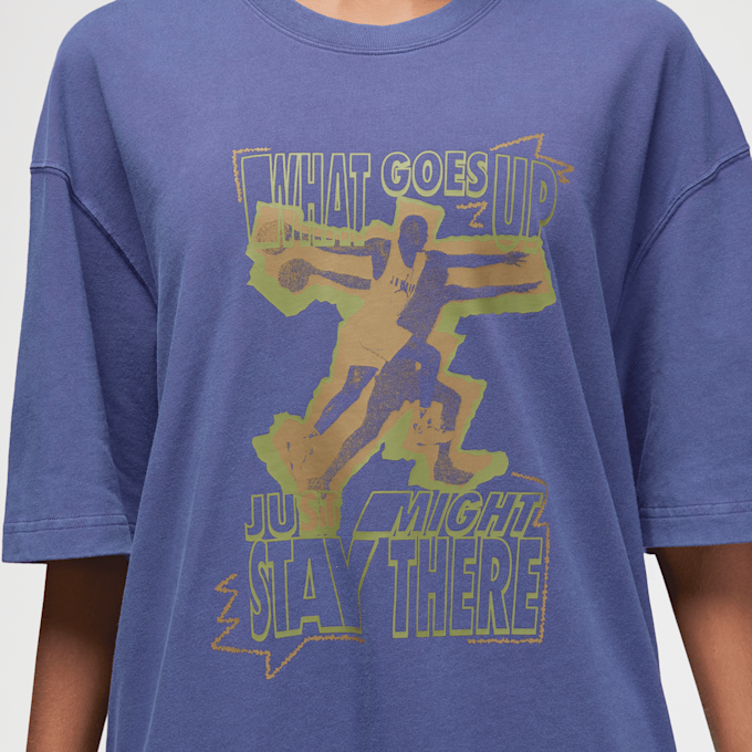 Nike   Oversized Short Sleeve Tee Heritage viola 24037 4