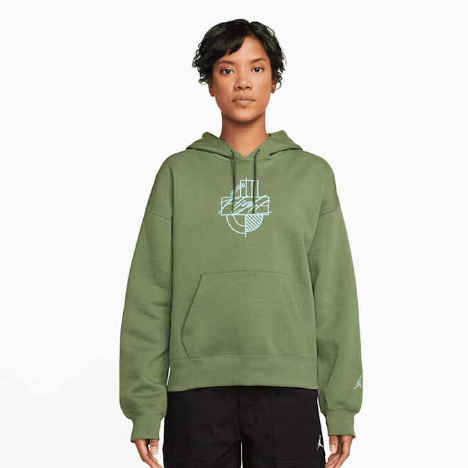 Jordan Brooklyn Fleece Graphic Hoodie groen 24051 1
