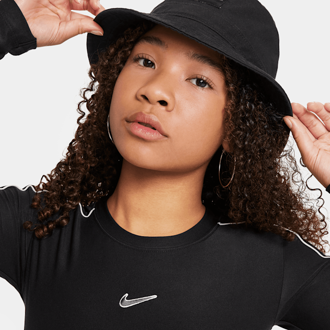 Nike   Sportswear Crop Long Sleeve Top SW grijs 24113 3