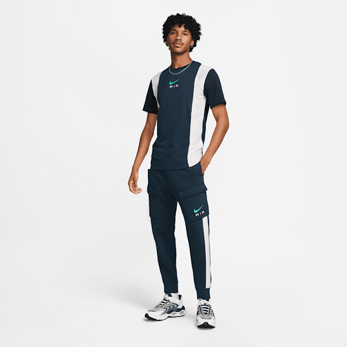 Nike   Sportswear Air Cargo Fleece Pants BB niebieski 24318 7