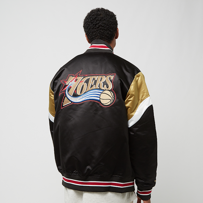 Mitchell & Ness NBA Heavyweight Satin Jacket Philadelphia 76ers zwart 24401 2