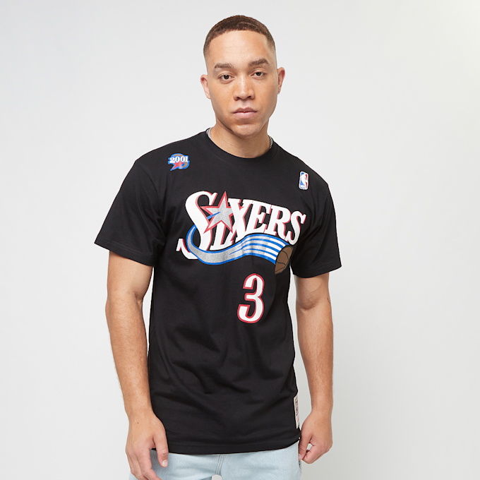 Mitchell & Ness NBA N&N Tee 76ers Allen Iverson Philadelphia 76ers schwarz 24403 1