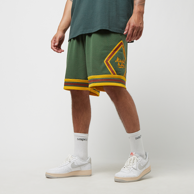 Mitchell & Ness Branded Diamond Script Short vert 24405 1