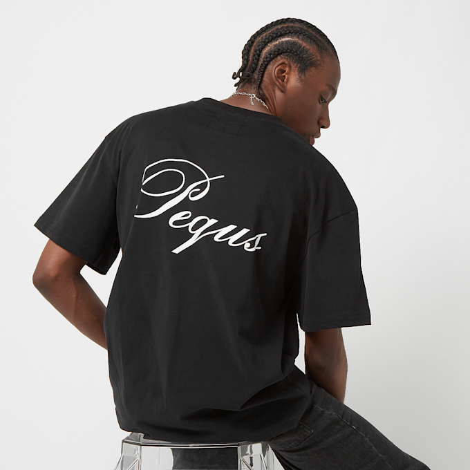 PEQUS Handwritten Logo T-Shirt czarny 24430 1