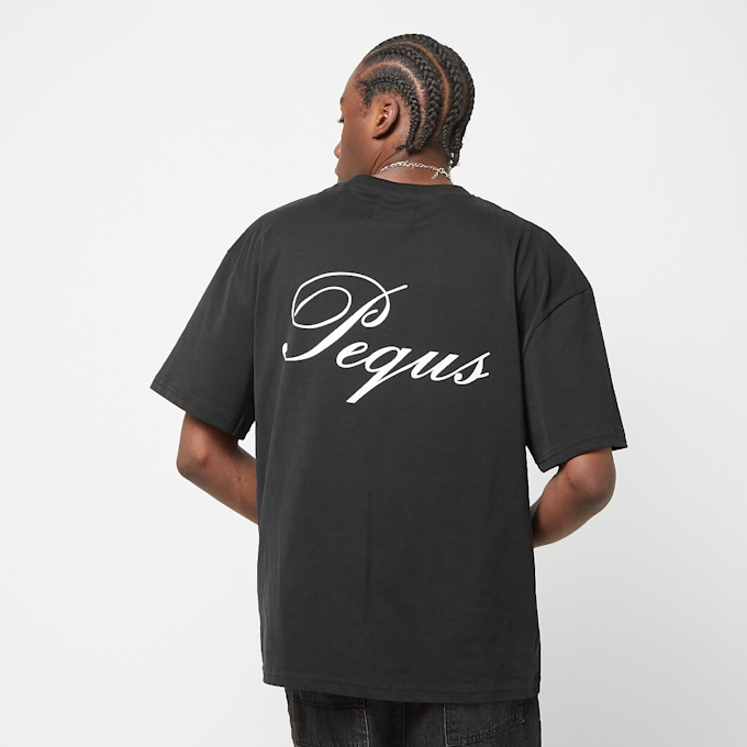 PEQUS Handwritten Logo T-Shirt noir 24430 3