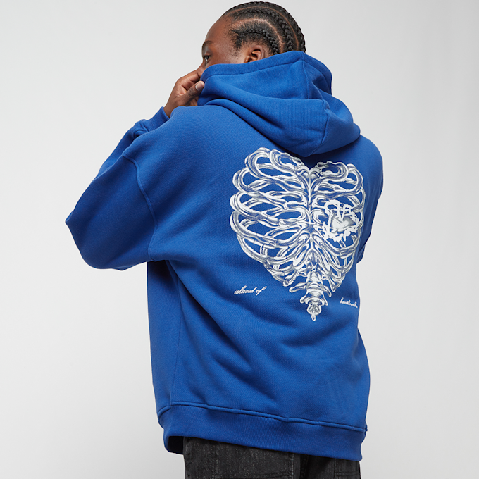 PEQUS Island of Heartbreaks Chrom Zip Hoodie bleu 24461 1