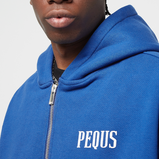 PEQUS Island of Heartbreaks Chrom Zip Hoodie blau 24461 4