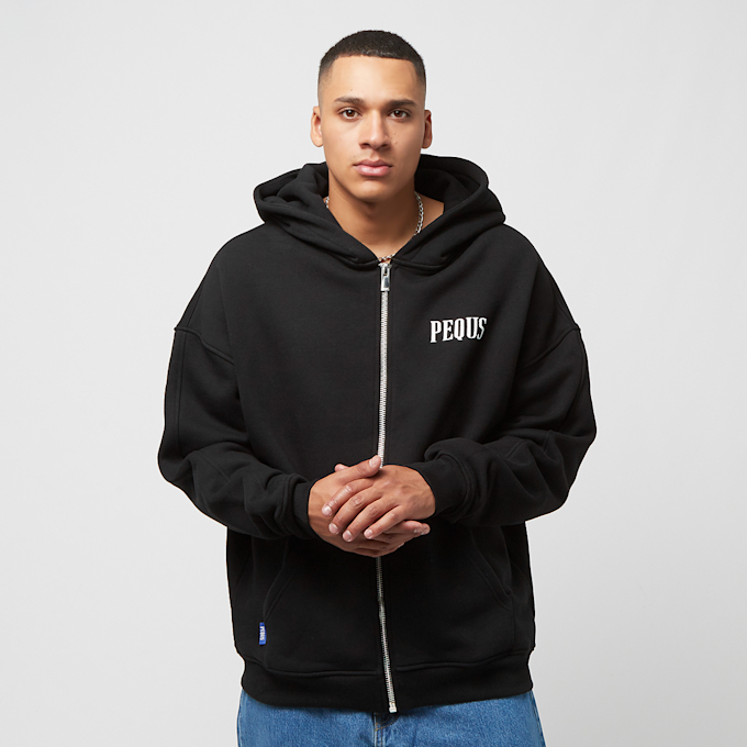 PEQUS Island of Heartbreaks Chrom Zip Hoodie noir 24462 1