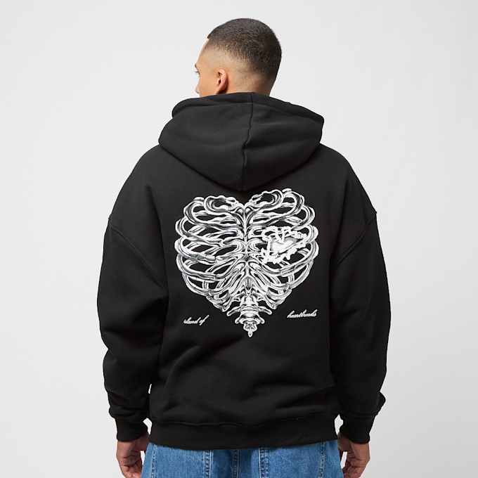 PEQUS Island of Heartbreaks Chrom Zip Hoodie noir 24462 2