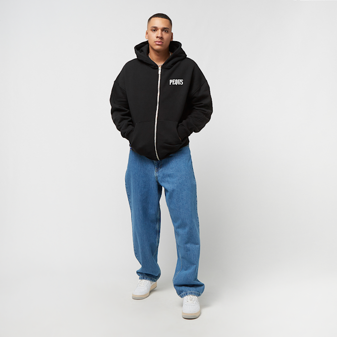 PEQUS Island of Heartbreaks Chrom Zip Hoodie noir 24462 5