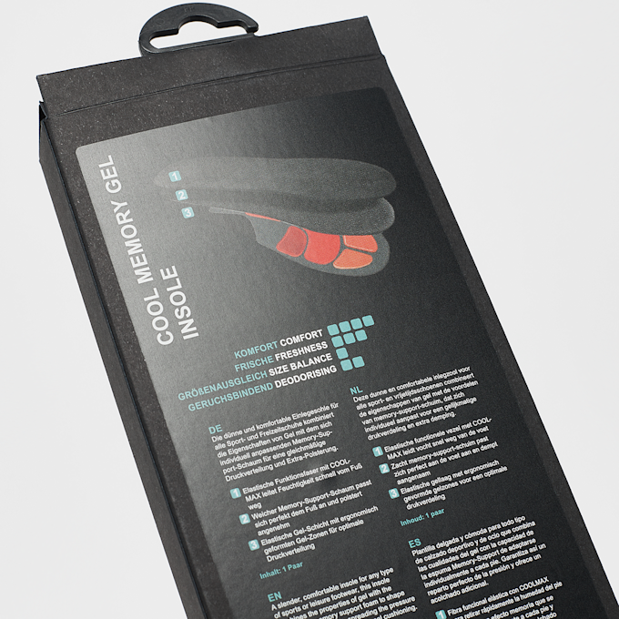 SNIPES Cool Gel Memory Insole nero 24487 4