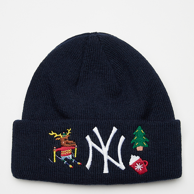 New Era Kids Tod Festive Cuff Knit MLB New York Yankees niebieski 24534 1