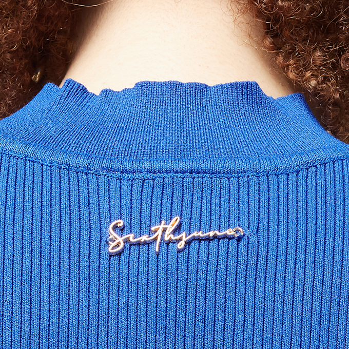 Sixth June Tank Top Knit Dress blauw 24589 3