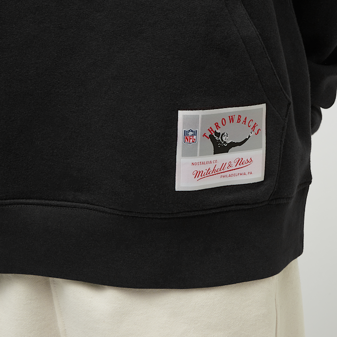 Mitchell & Ness NFL Team Logo Hoody UPD Oakland Raiders crna 24593 4