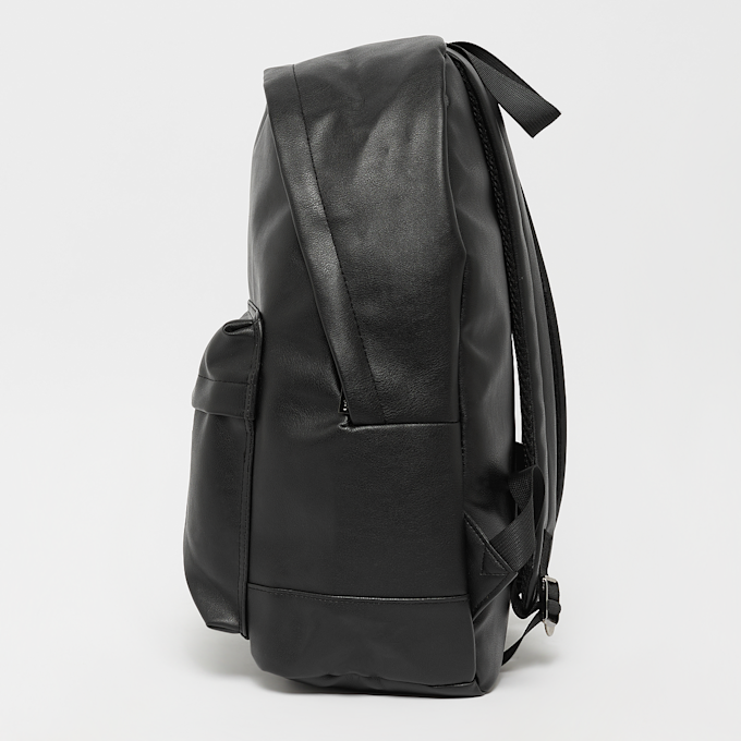 SNIPES Metal Badge Basic Logo Fake Leather Backpack cinzento 24600 2