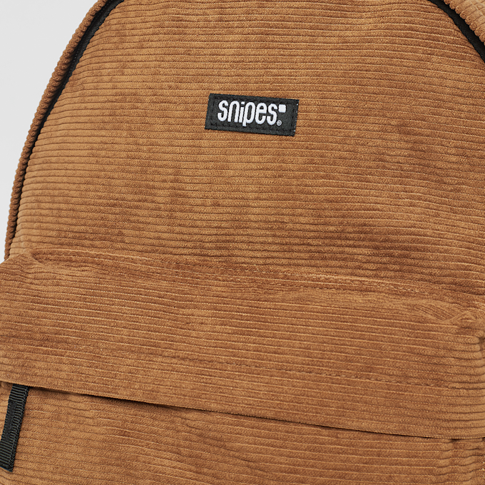 SNIPES Woven Label Basic Logo Corduroy Backpack grigio 24601 4