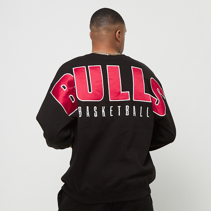 Mitchell & Ness NBA Team First Satin Fleece Crew Chicago Bulls czarny 24602 1