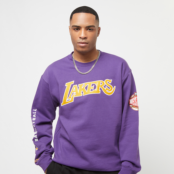 Mitchell & Ness NBA There and Back Fleece Crew Los Angeles Lakers morado 24604 1