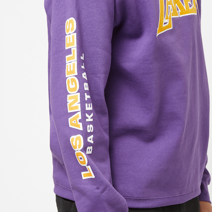 Mitchell & Ness NBA There and Back Fleece Crew Los Angeles Lakers pourpre 24604 4
