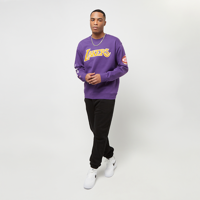 Mitchell & Ness NBA There and Back Fleece Crew Los Angeles Lakers violeta 24604 7