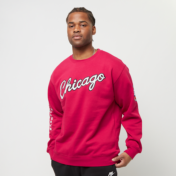 Mitchell & Ness NBA There And Back Fleece Crew Chicago Bulls rot 24605 2